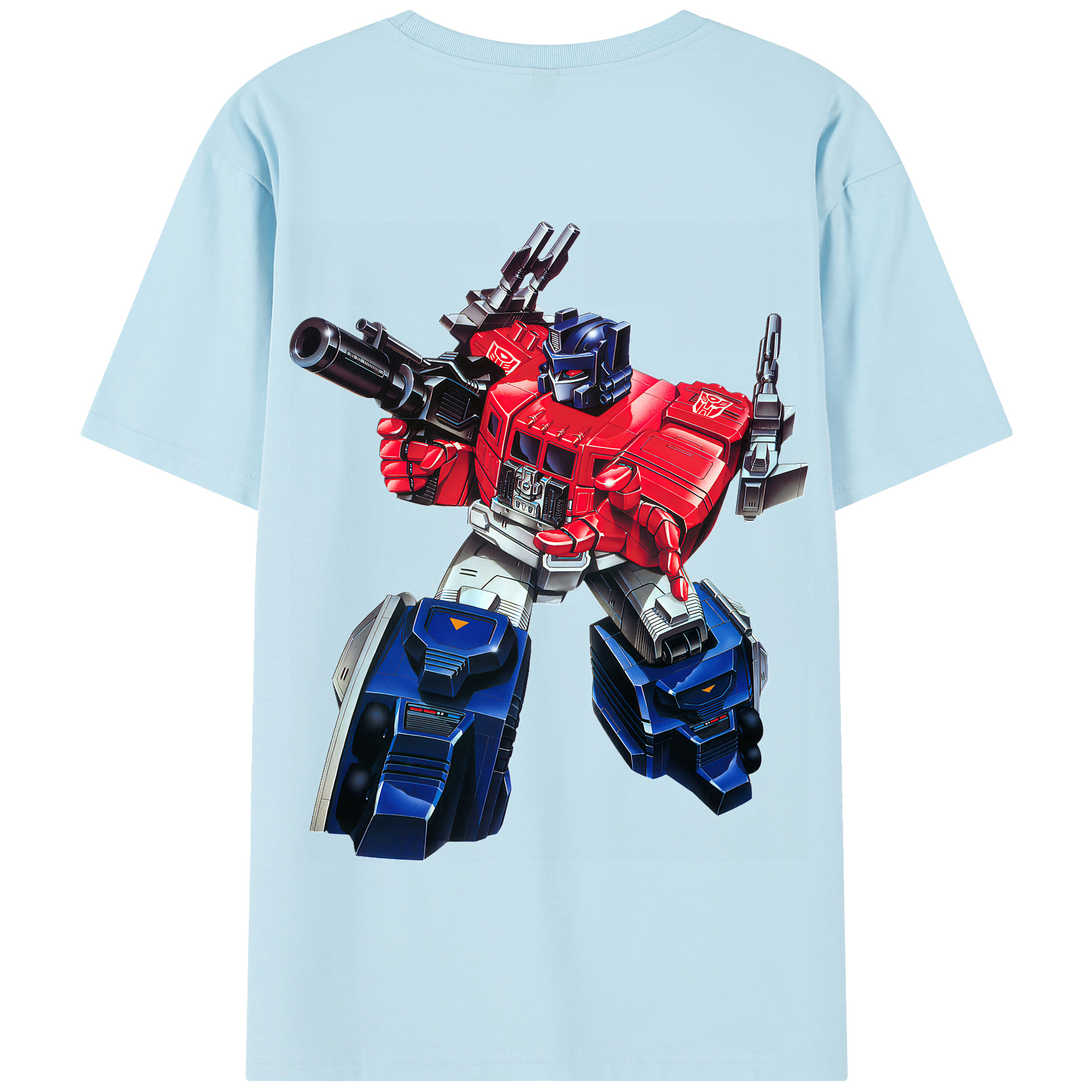 （画像用） Transformers トランスフォーマー 綿100％半袖Tシャツ（背面プリント）